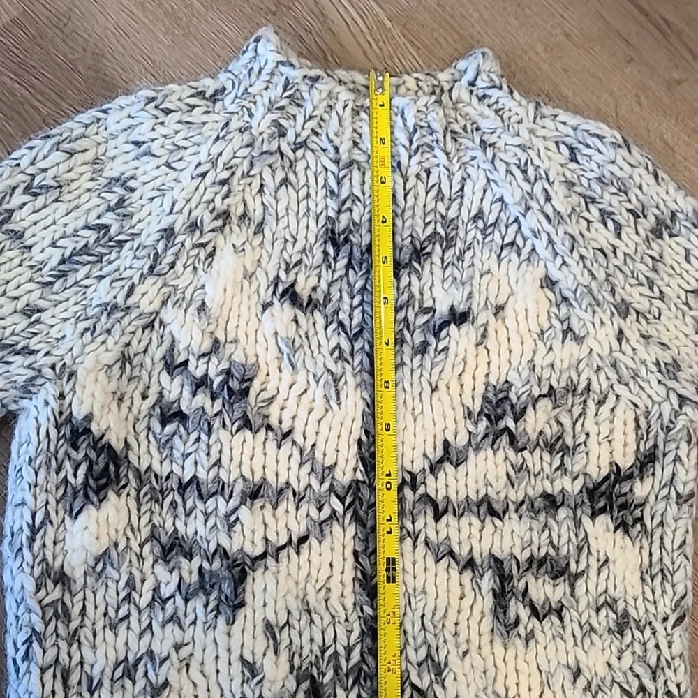 Express Snowflake Pattern Cowl Neck Sweater - Picture 6 of 6